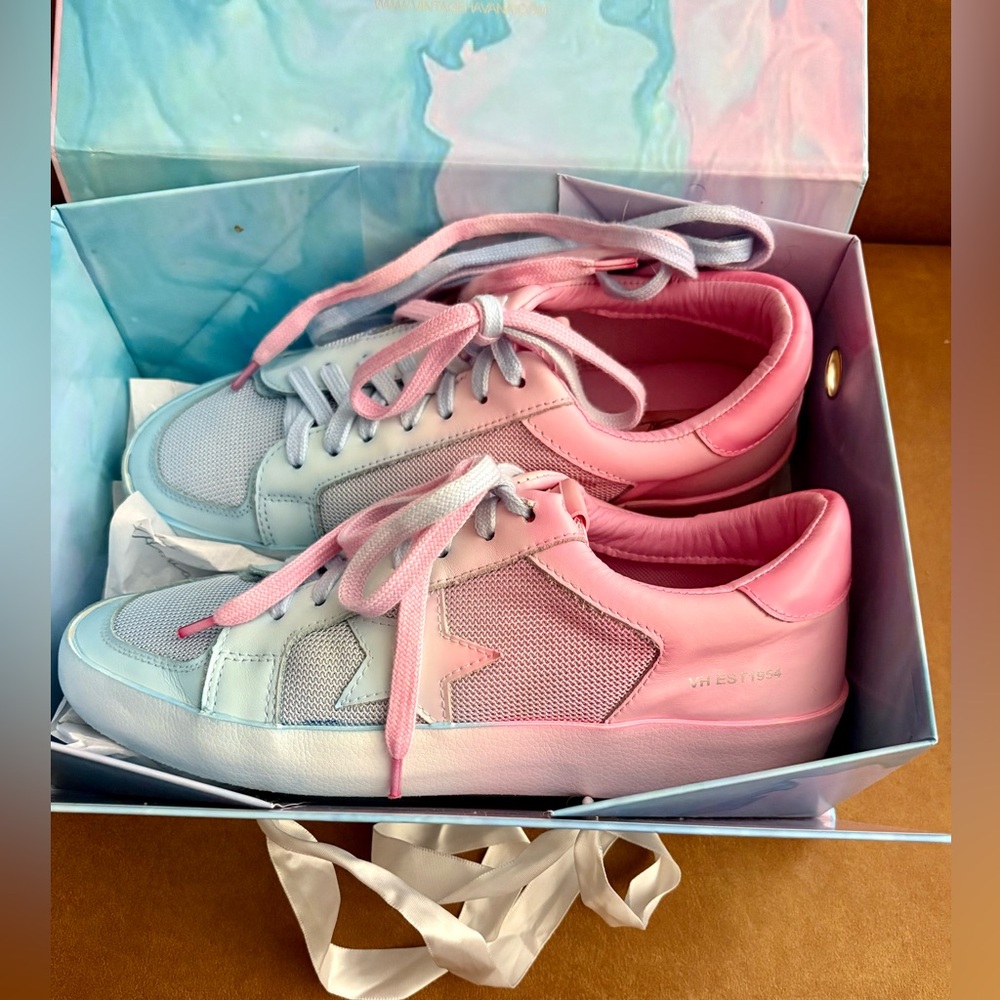 Vintage Havana Double Dip Sneakers Pink/Sky Blue. Size 11 - Picture 5 of 6